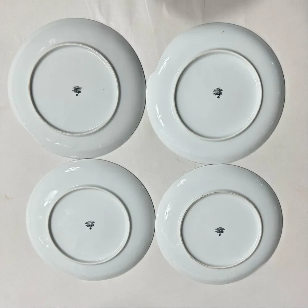 Mikasa Vintage Set Of 4 Snack Plates & Cups